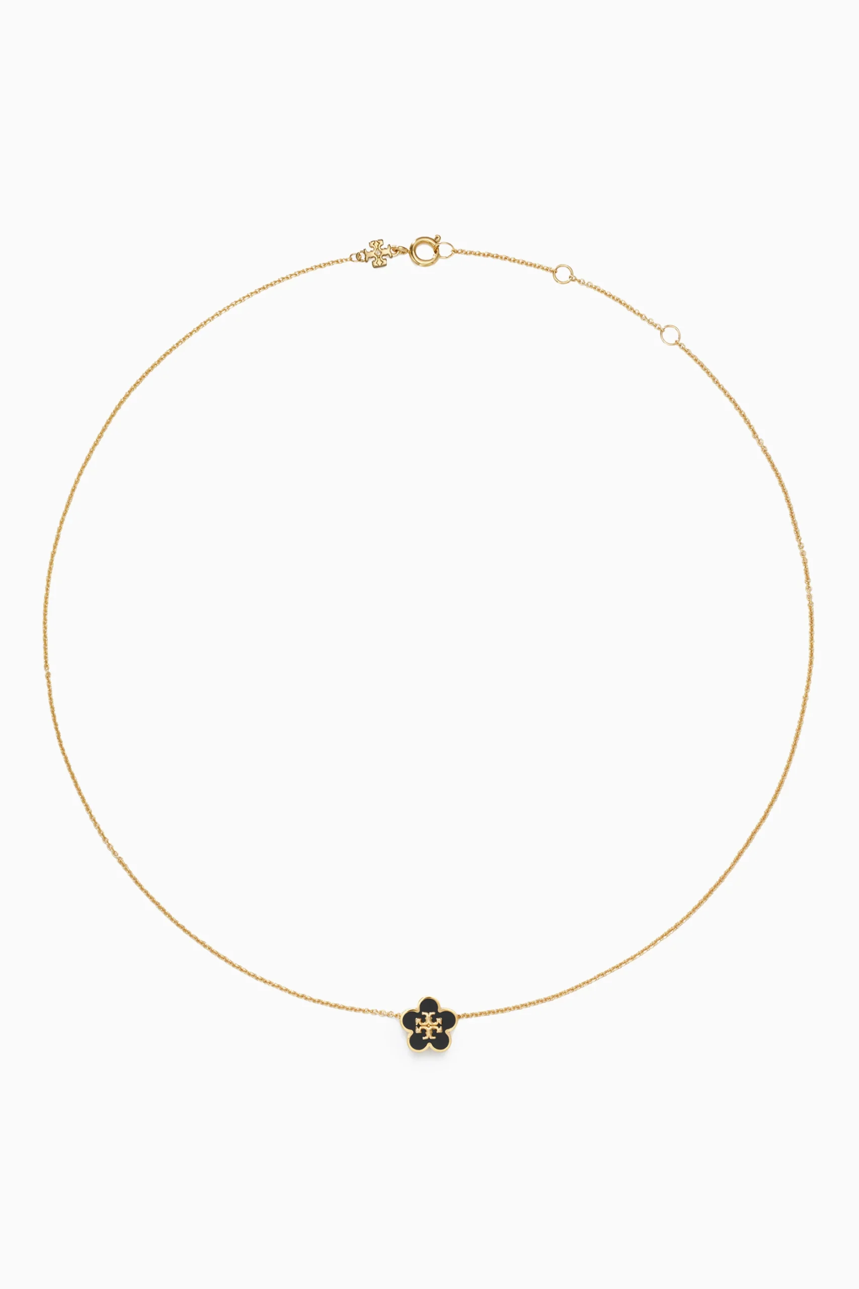 0 (1) قلادة كيرا بحلية على شكل زهرة - الصورة 1