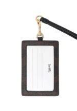 Coach ID Lanyard In Signature Canvas - Dark Brown - Image 2