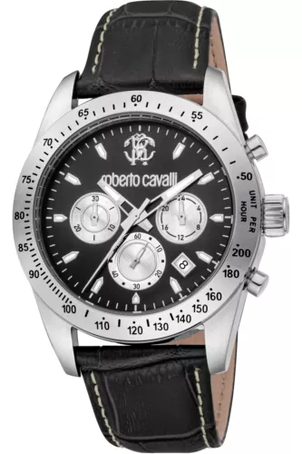s-l500 ساعة روبرتو كافالي الكلاسيكية للرجال كوارتز 42 مم - الصورة 1