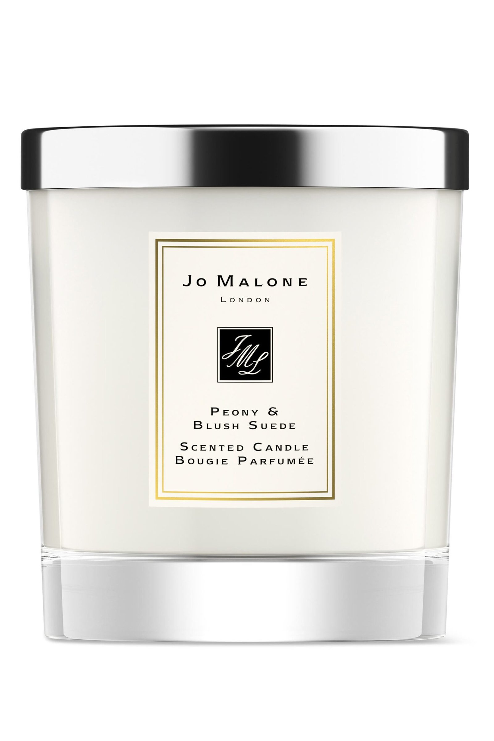 214689226_IN Peony & Blush Suede Scented Candle - Image 1
