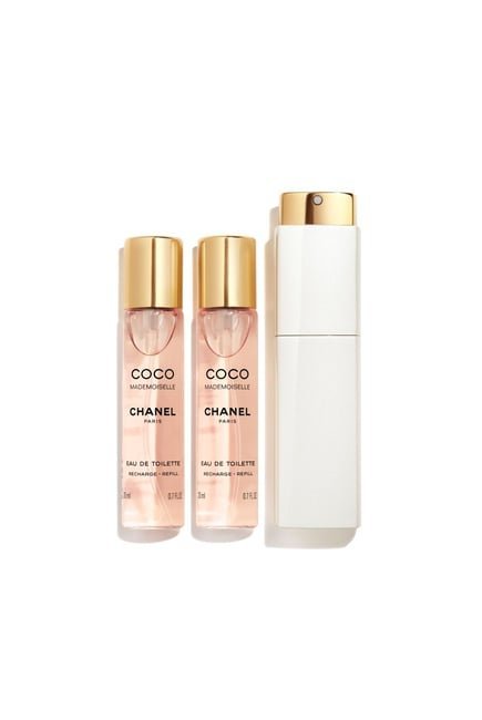 Product Photo COCO MADEMOISELLE TWIST AND SPRAY Eau de Toilette rechargeable rotating sprayer 20*3 ML - Image 1